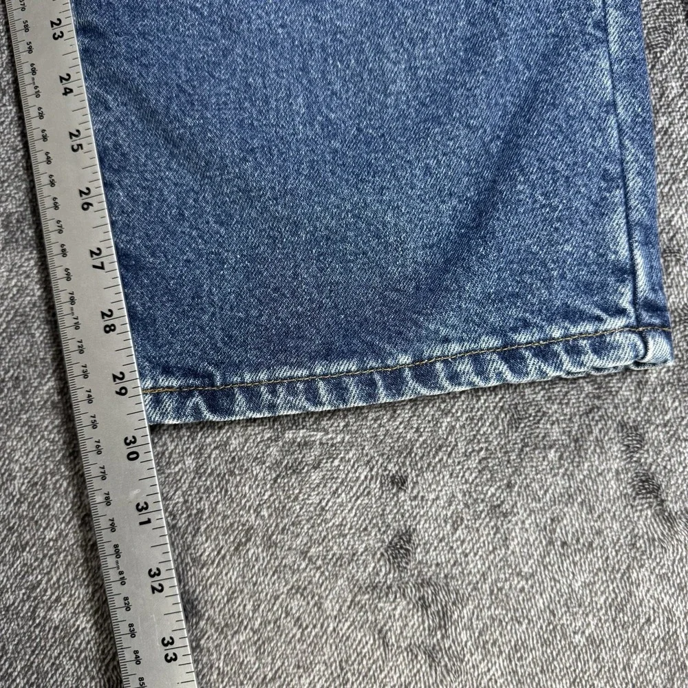 L.L. Bean Men's Classic Fit Flannel Lined Jeans 40x29 Blue‎ Cotton Denim - Picture 16 of 16